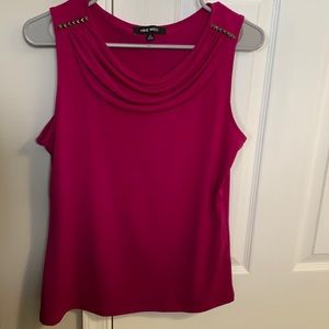 Nine West tank or shell, pink, size medium